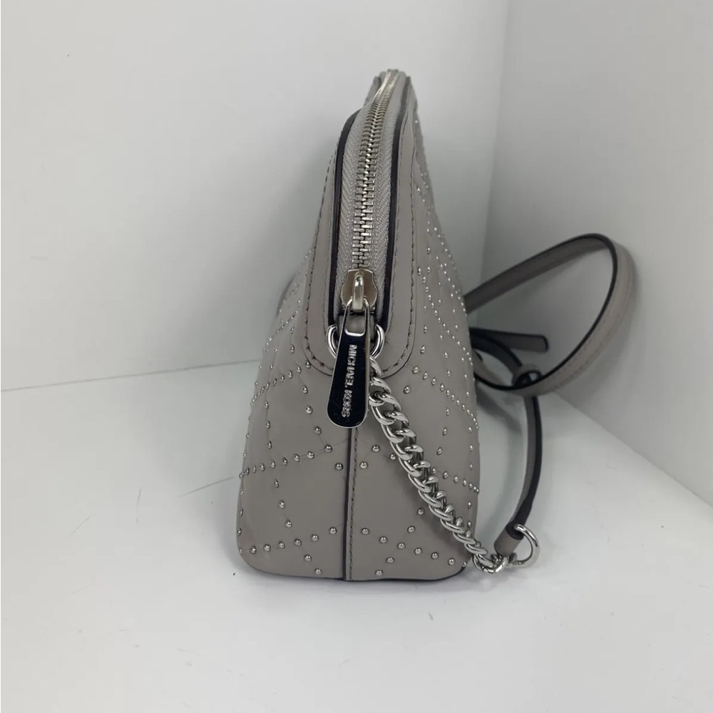 Michael Kors Jet Set Adele Grey Quilted Leather Crossbody Adjustable Strap XC - Picture 6 of 12